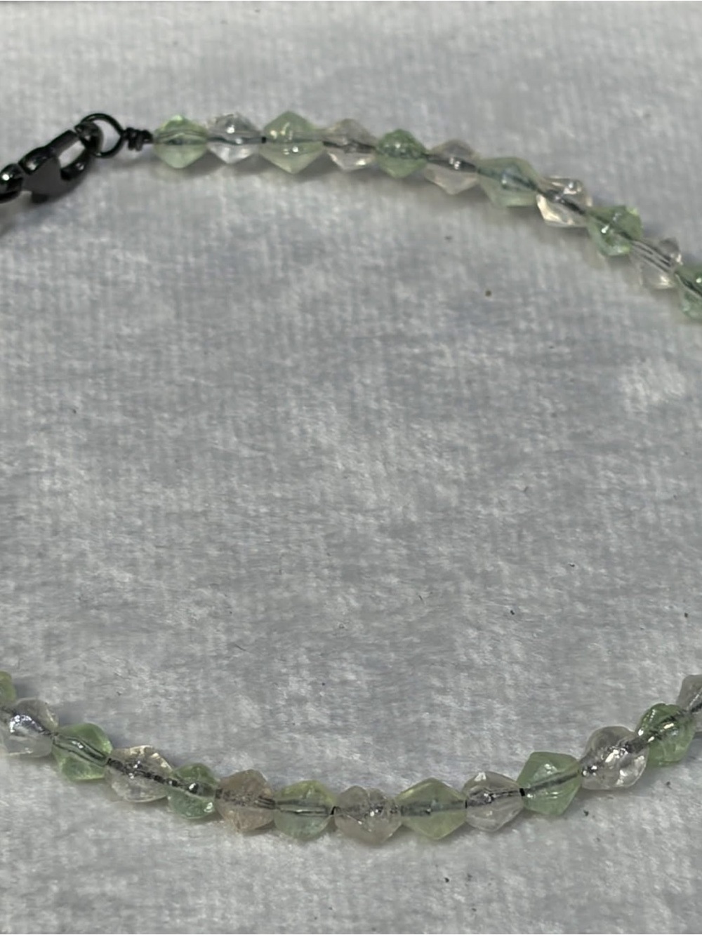 Light Green Faceted Bead Bracelet for Women